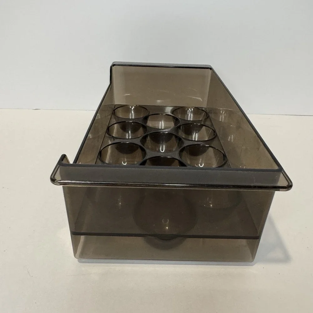 Vintage GE Refrigerator Egg Tray 12 Egg Storage Organizer Brown
